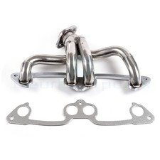 New For Jeep Wrangler 2.5L L4 Stainless Manifold Header w/ Gasket 1991-2002