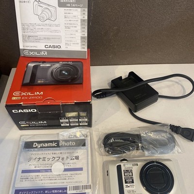 Casio EXILIM EX-ZR100 12.1 MP Digital Camera - Black for sale