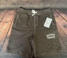 New Disney Store Boy 9/10 Mickey Mouse Shorts Drawstring Cotton