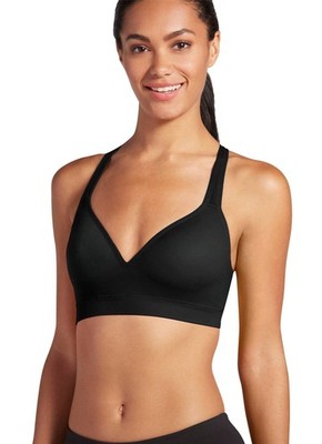 Jockey Nahtloser Damen-BH mit geformten Körbchen. - Schwarz - Large
