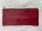Vintage Community Bank Port Matilda PA Red Vinyl Bank Deposit Money Zipper Bag — photo 3
