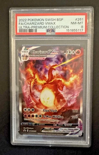 Pokémon TCG Charizard VMAX SWSH261 PSA 8
