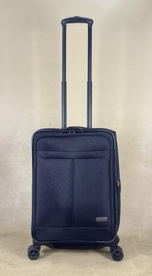 Ricardo Beverly Hills 22'' Spinners Expandable Carry On Suitcase BLACK Cordura