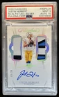 2020 Flawless Justin Herbert Rookie Dual Patch Auto Silver RC #/20 PSA 9 10