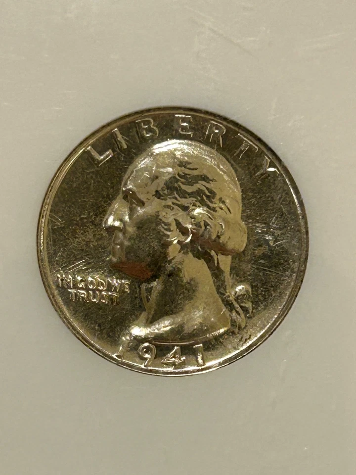 1941 P Proof Washington Silver Quarter NGC PF65 Old Fatty Holder Mintage 15,287 - Image 2 of 4