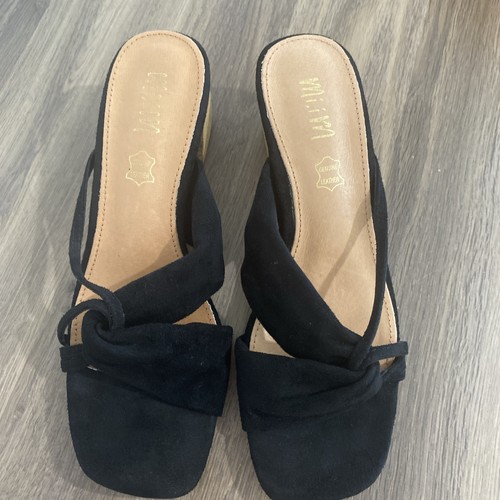 Sandalias sin cordones Mi.iM Jackie talla 7,5 gamuza negra - Imagen 14 de 15