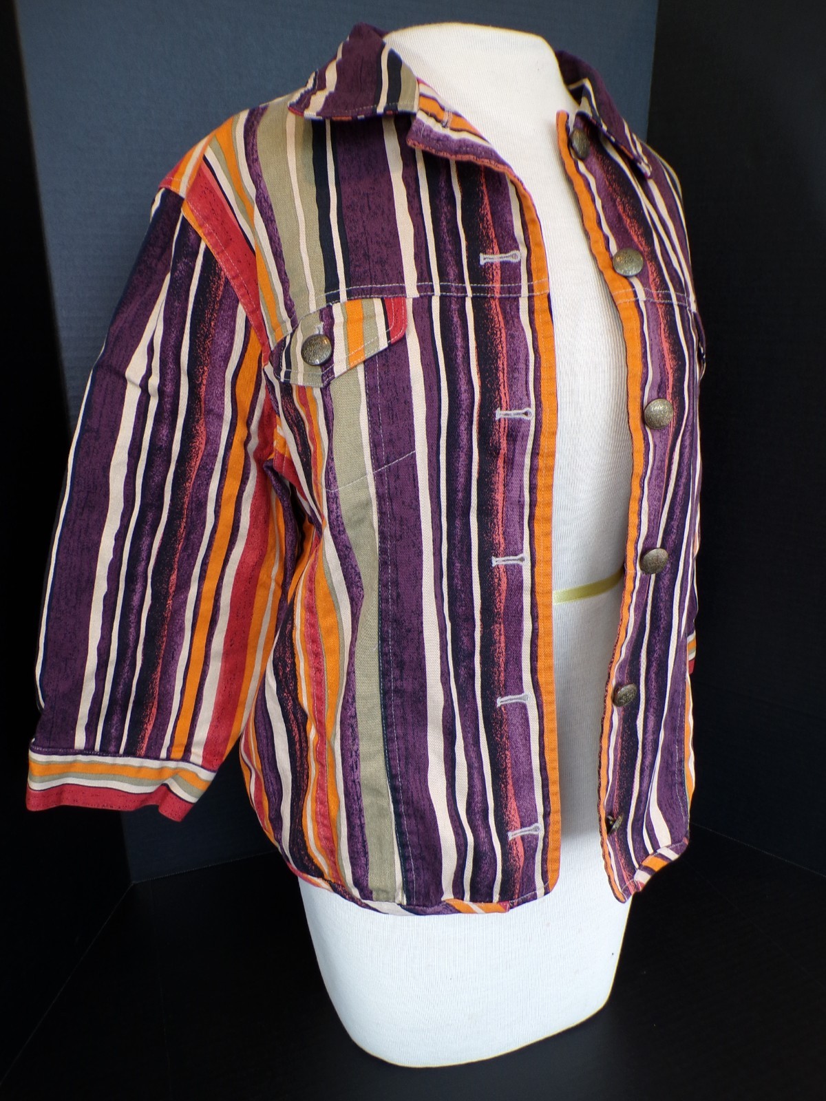 Patrick Christopher Striped Jacket Womens Size XL… - image 2