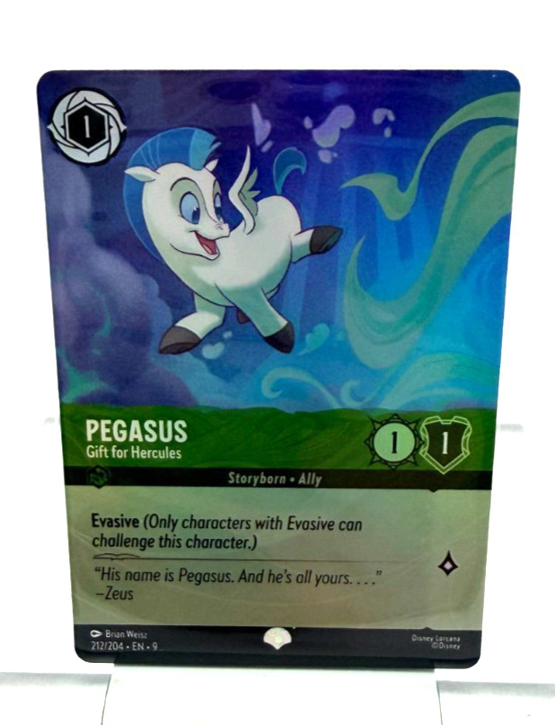 Disney Lorcana Fabled Epic Pegasus Gift for Hercules 212/204 TCG LP