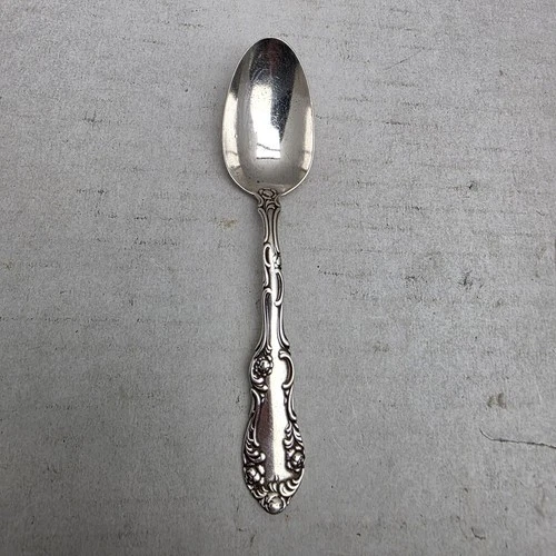International Silver Frontenac Sterling Teaspoon 23g Multi-Motif Pat. 1892 Lily