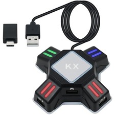 Tastatur-Maus Adapter für FPS Spiele – Kompatibel mit PS4, Xbox, Switch