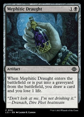 x4 Mephitic Draught - Foil C MTG The Lost Caverns of Ixalan M/NM, English