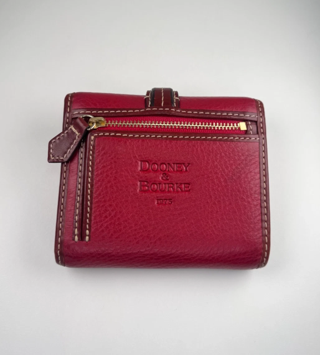 Cinturino Da Polso In Pelle Martellata Dooney & Bourke - Portafoglio Con Zip, 3 Scomparti Per Carte, Cinturino Rimovibile