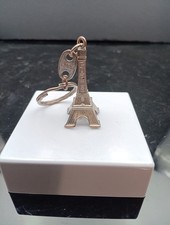 Paris France Eiffel Tower Silver Color Souvenir Key Chain Free Shipping! T2276
