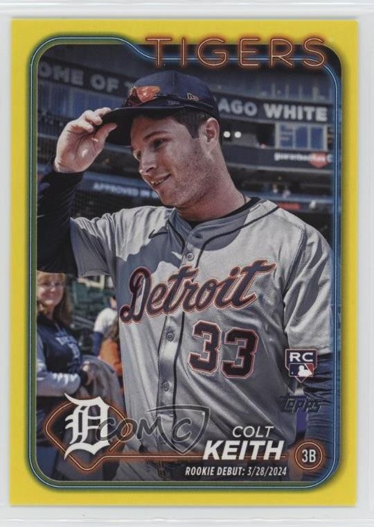 2024 Topps Update Rookie Debut Yellow Colt Keith #US192 ut4