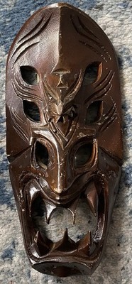 Handgeschnitzte 10 Zoll Bali Dämon Maske Hergestellt auf den Philippinen