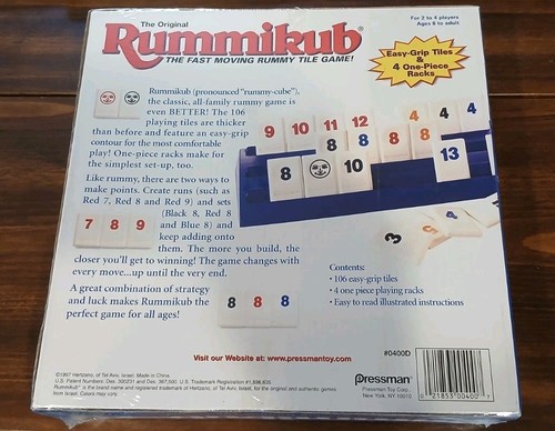 VINTAGE (1997) The Original Rummikub Game by Pressman Brand New Factory Sealed - Picture 2 of 3