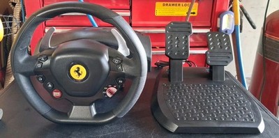 This is a Thrustmaster T80 Ferrari 488 GTB Edition racing wheel Excellent Cond.