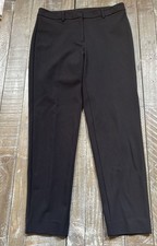 Lands End Womens Dress Pants Classic Black Pant Size 8 Cotton Blend 29" Inseam