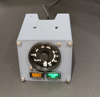 Boeing 737 Analogue Flaps Gauge - LED PRO - Flight Simulator - Home Cockpit Pane
