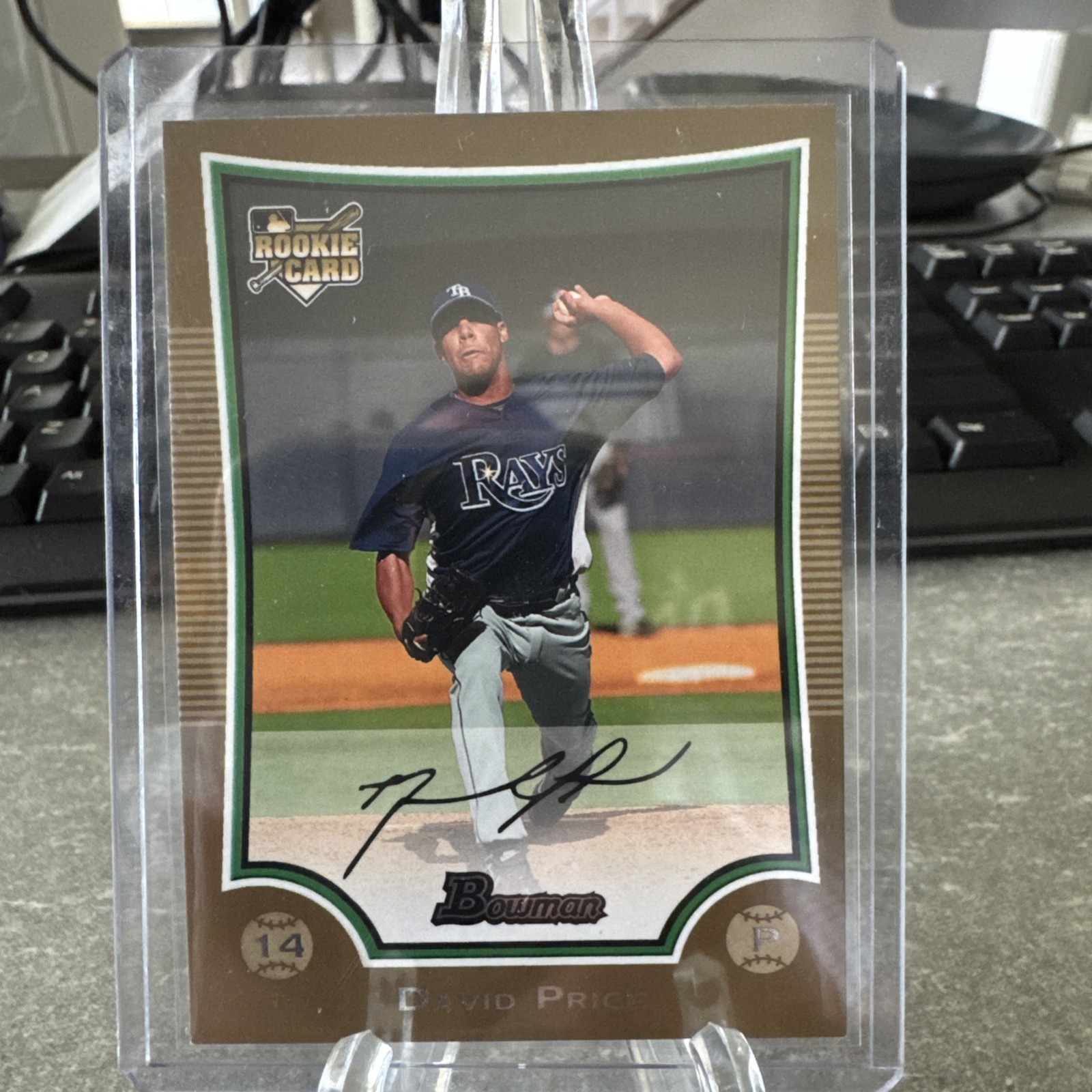 2009 BOWMAN DAVID PRICE ROOKIE RC GOLD PARALLEL #213