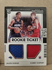 2021-22 Jalen Suggs RC Corey Kispert RC Rookie Ticket Dual Swatches #RT2-ZAG