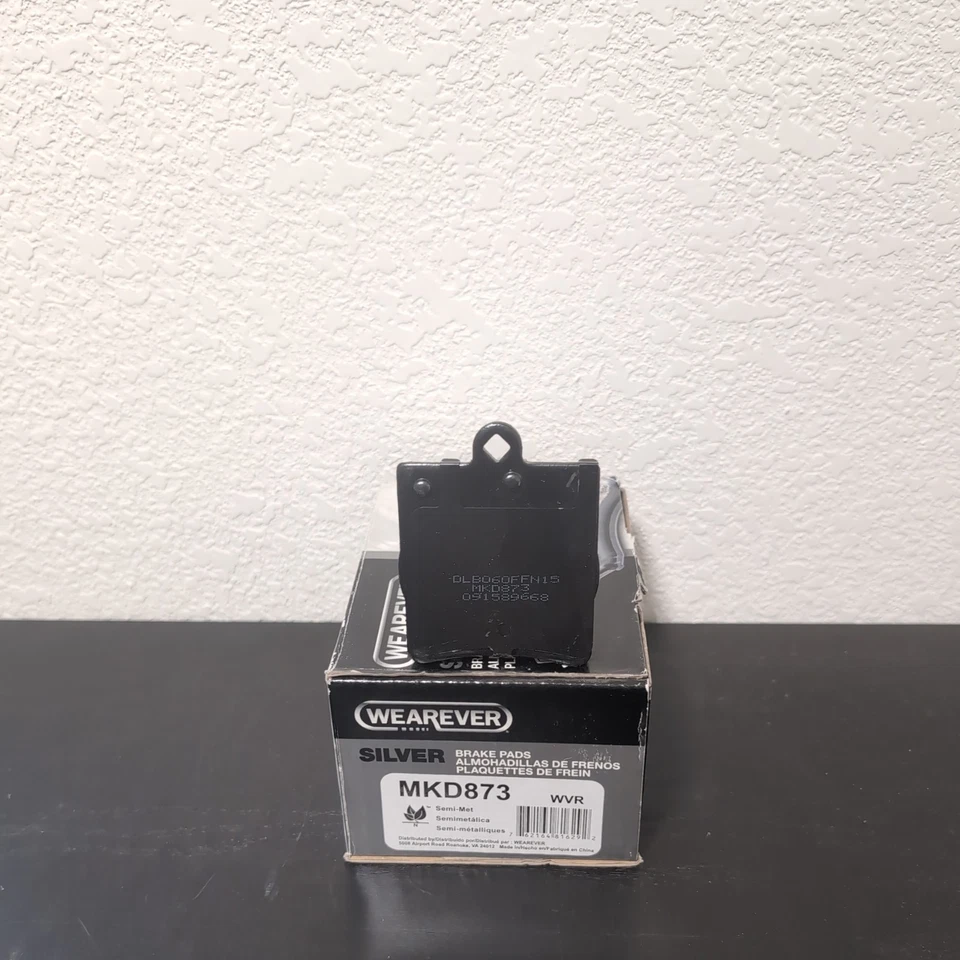 Juego de pastillas de freno de disco traseras Mercedes-Benz CARQUEST WEAREVER plateadas MKD873 Foto 3 de 3