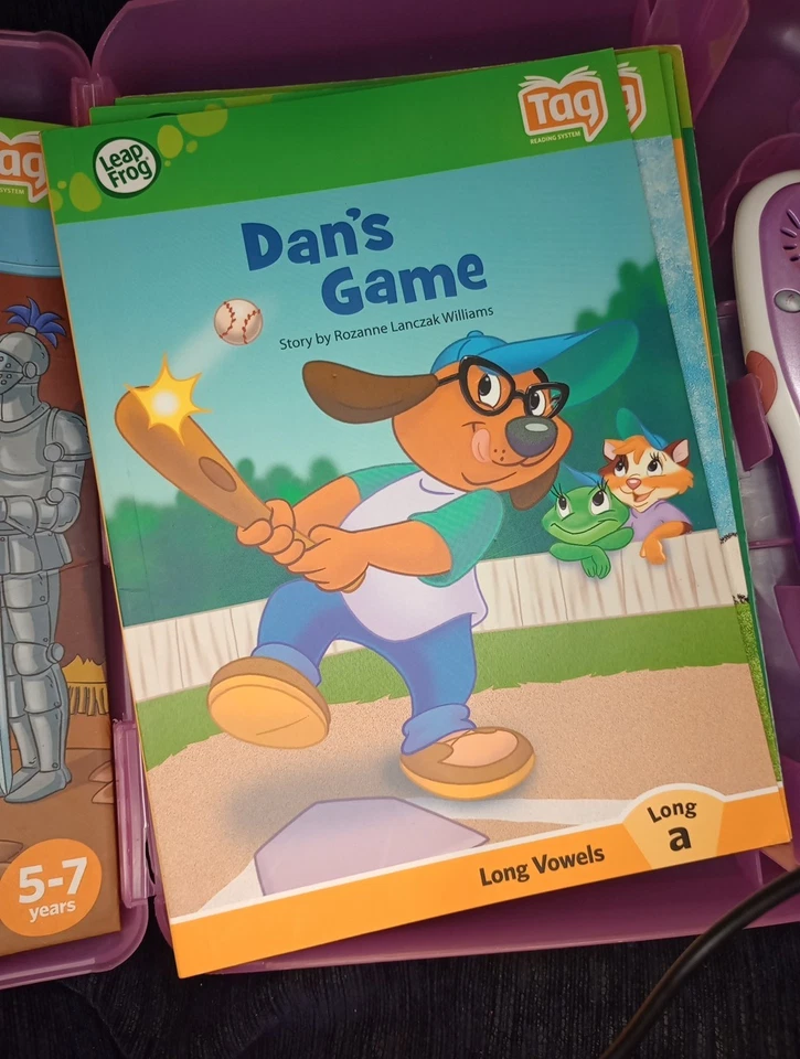 Sistema de lectura de etiquetas LeapFrog con estuche y 14 libros probado funcionando Foto 4 de 4