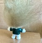 Vntg. Dam mascot 3” WHITE AND GREEN, NO CRACKED EYES, chipped paint on foot — photo 4