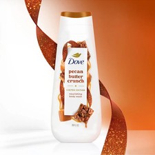 DOVE PECAN BUTTER CRUNCH NOURSHING BODY WASH 20 OZ LMT EDITION HOLIDAY TREATS