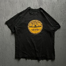 Vintage Sun Record Studio Shirt Large Black 90s Memphis Tennessee Music