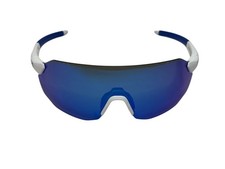 Under Armour Halftime Tuned WWKW1 Shield Sunglasses Blue Mirror White/Blue 120