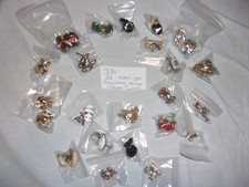 Mixed Vintage Lot of 22 Screw Back Erings 20s-50s era Costume Jewelry