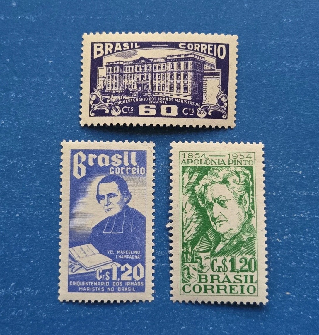 Brazil Stamps, Scott 783-785 Complete Sets MNH