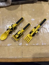 Constructive Eating Made in USA Set of 3 Construction Utensils for Toddlers