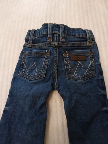 Little Girls Wrangler Pants Flare Leg Rodeo Tag Size 4 Regular A5 - Picture 4 of 5