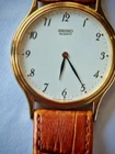 VINTAGE SEIKO 5E20-8A00 QUARTZ GOLD PLATED WORKING PERFECTLY MEN'S WATCH
