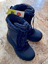 Boys Size 2 NWT All in Motion SKYLAR Slip on Winter Snow Boots