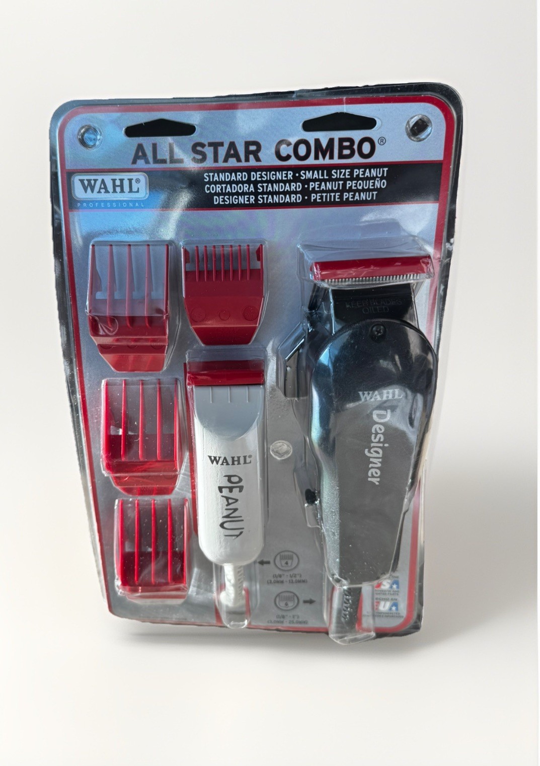 Wahl Designer 8331 Hair Clipper and Peanut Trimmer All Star 