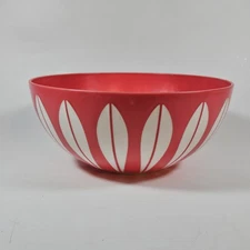 Vintage Deka Pink Lotus 604 Plastic Bowl MCM 