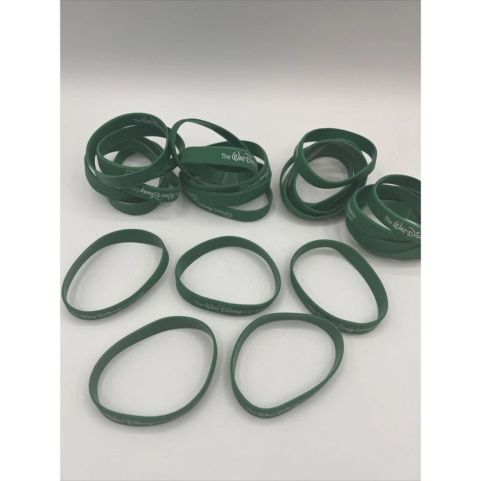 LOTE DE 25 Pulsera Pulsera Goma Silicona Parques Disney The Walt Disney Foto 2 de 4
