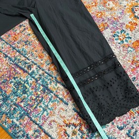 Madwell Black Eyelet Frilled Strap Ruffle Trim Jumpsuit