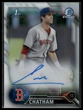 2016 Bowman Draft #CDA-CC C.J. Chatham Chrome Draft Autographs #/499