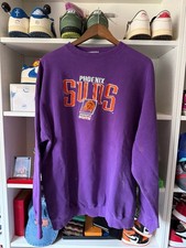 Vintage 1990s Logo Athletic Phoenix Suns Embroidered Crewneck Sweatshirt