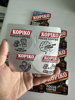 Kopiko Focus Coffee Candy| 10 in a Box. 80mg Natural Caffeine | eBay