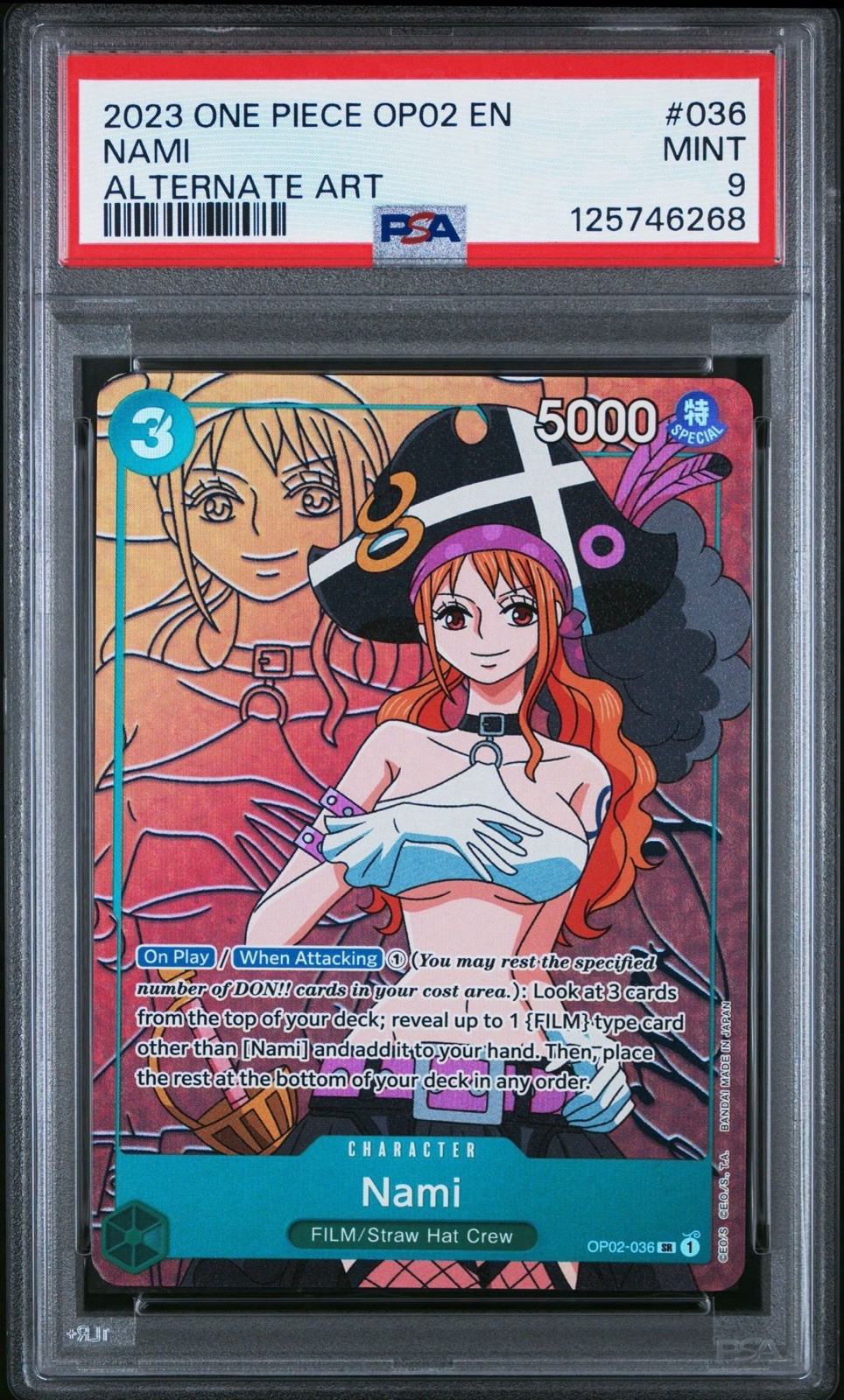 Nami 2023 Paramount War #OP02-036 Super Rare (Alternate Art) Price