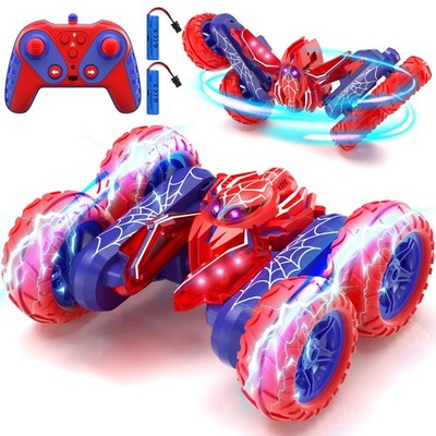 Spider Remote Control Cars for Boys 4-7, 360° Spinning RC Stunt Car with 2...