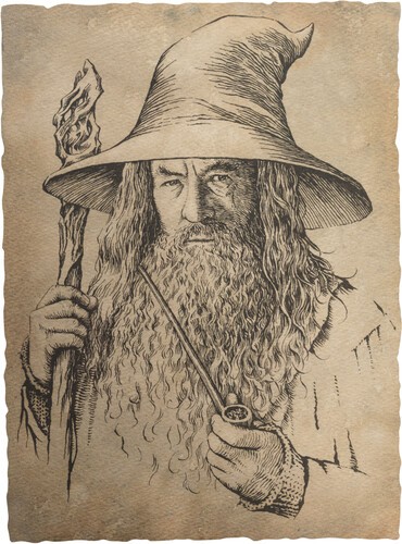 WETA Workshop - The Hobbit - Portrait of Gandalf the Grey (Art Print) [Used Very