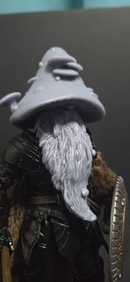 Mythic Legions Custom 3d Printed Action Figure  head wizard