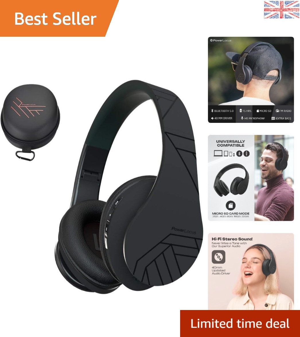 Foldable Wireless Headsets with Noise Control: Ideal for Daily Commutes & Sports