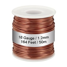 99.9 Soft Copper Wire, 16 Gauge/1.2mm Diameter 164 Feet/50m 1.1 Pound Spool